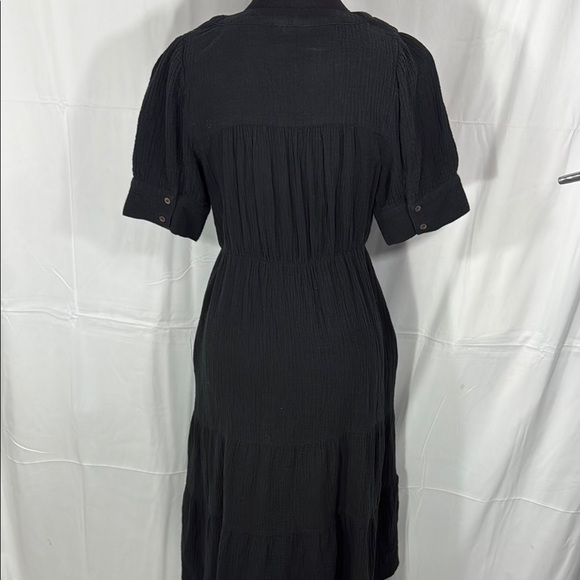 Madewell Elegant Black Button-Down Dress Shirt Size 4 - Picture 6 of 11